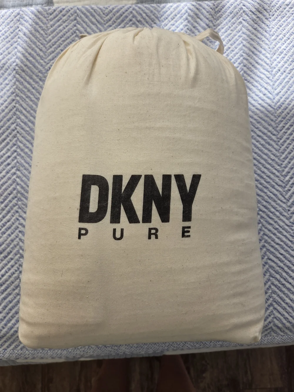 DKNY Pure Waffle Backtab Light Filtering White Curtain Panel Pair (Set of 2)